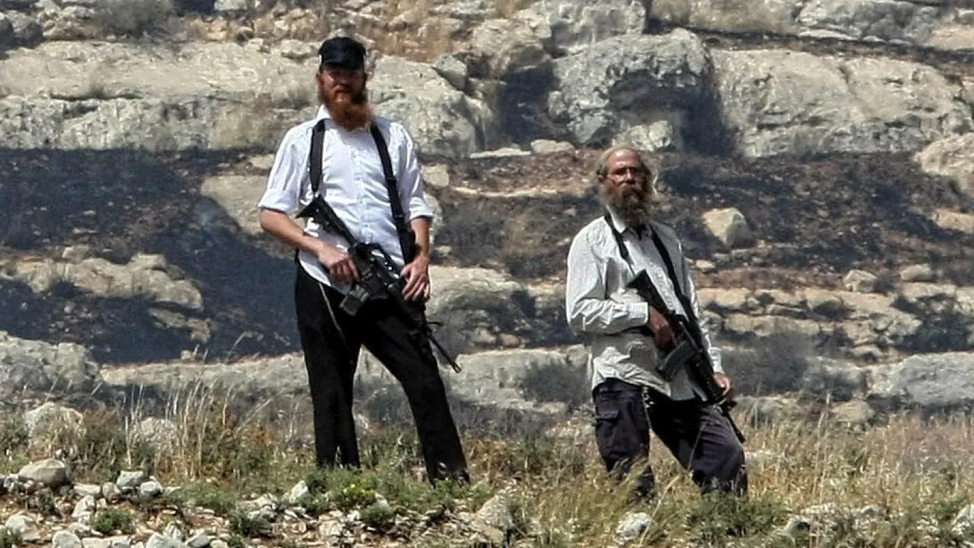Armed Israeli settlers